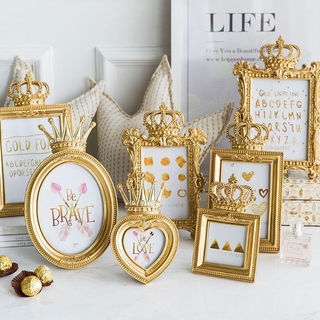 Khung Ảnh Hình Vương Miện 3 Inch 6 Inch 7 Inch Sáng Tạo Đẹp Mắt