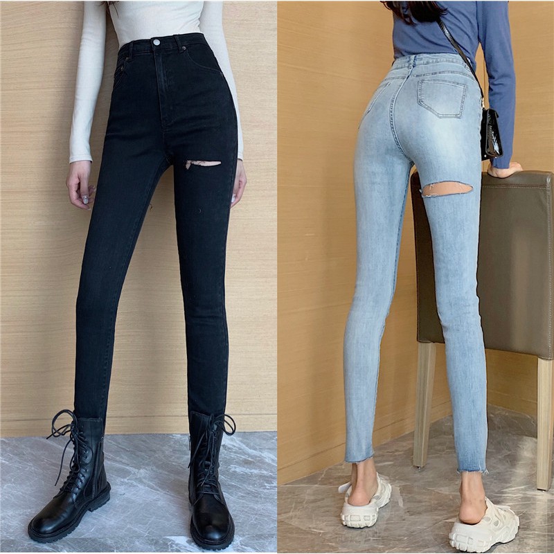 Order | Quần jeans rách dáng skinny