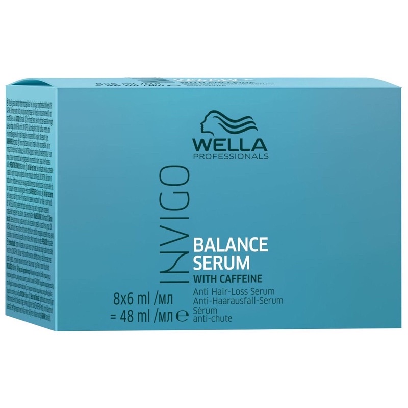 Tinh chất chống rụng tóc Wella INVIGO Balance Serum Hair and Scalp Serum 8x6ml