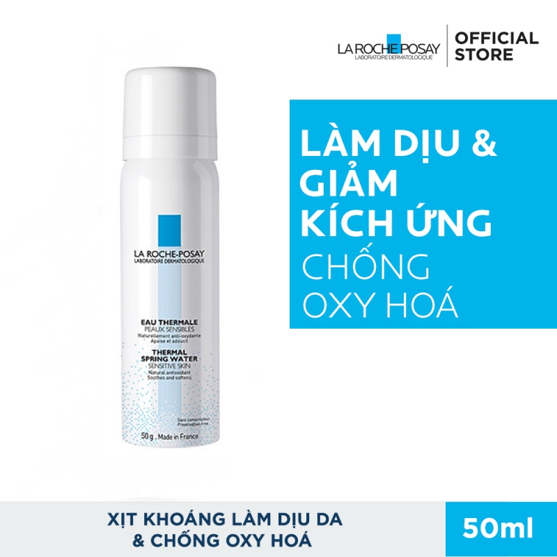 Nước xịt khoáng làm sạch và làm dịu cho da nhạy cảm La Roche-Posay Thermal Spring Water 50ml