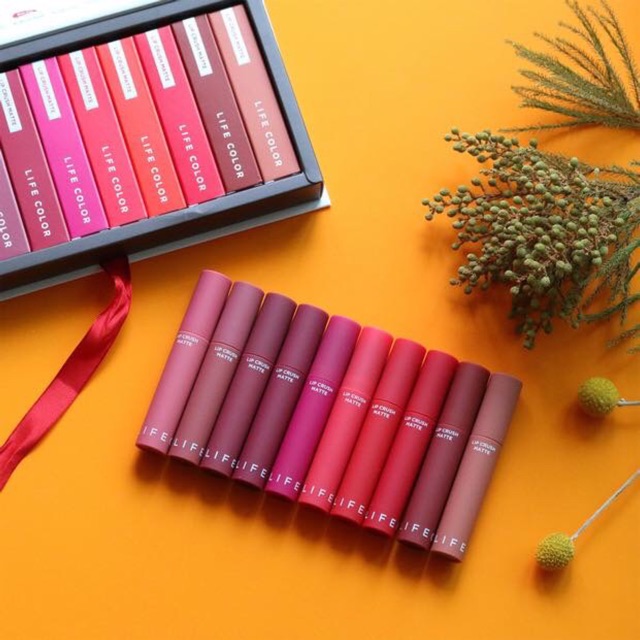 [Mua 3 cây tặng thêm 1 cây] Son kem Lì It’s Skin Life Color Lip Crush Matte