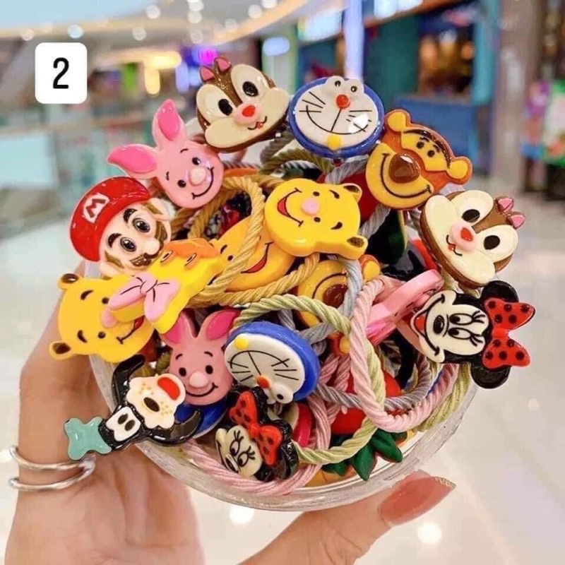 Hộp Dây Buộc Tóc 30 Chi Tiết Siêu Đáng Yêu Cho Bé