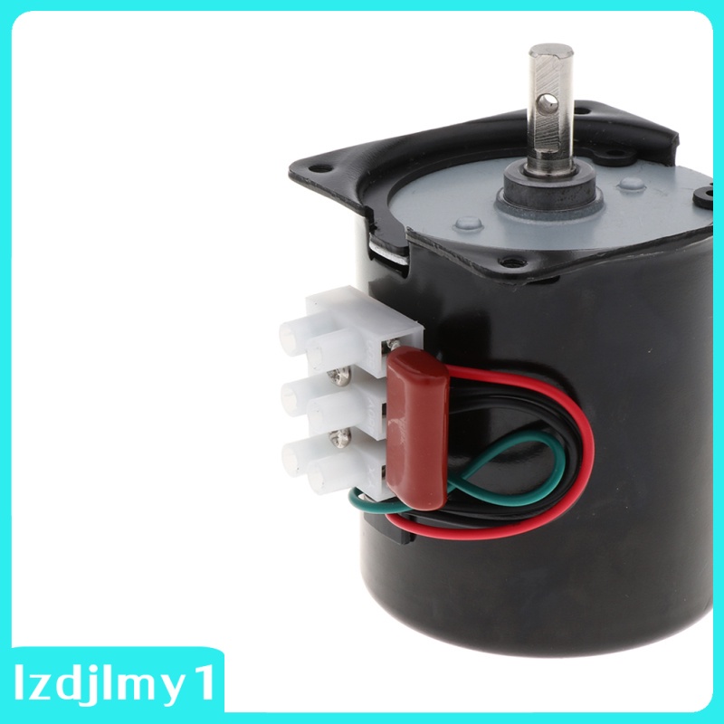 [In stock] Slow AC Synchronous Motor 220V 28W CW / CCW - Black, 15RPM
