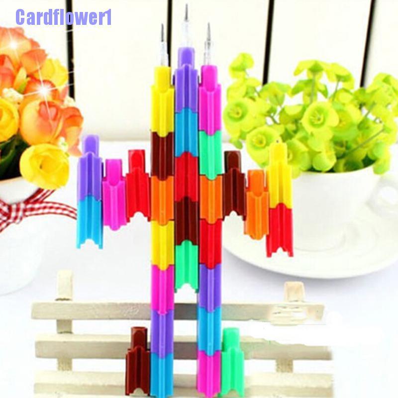 Bộ 4 Bút Chì Xếp Hình Nhiều Màu Sắc Sáng Tạo