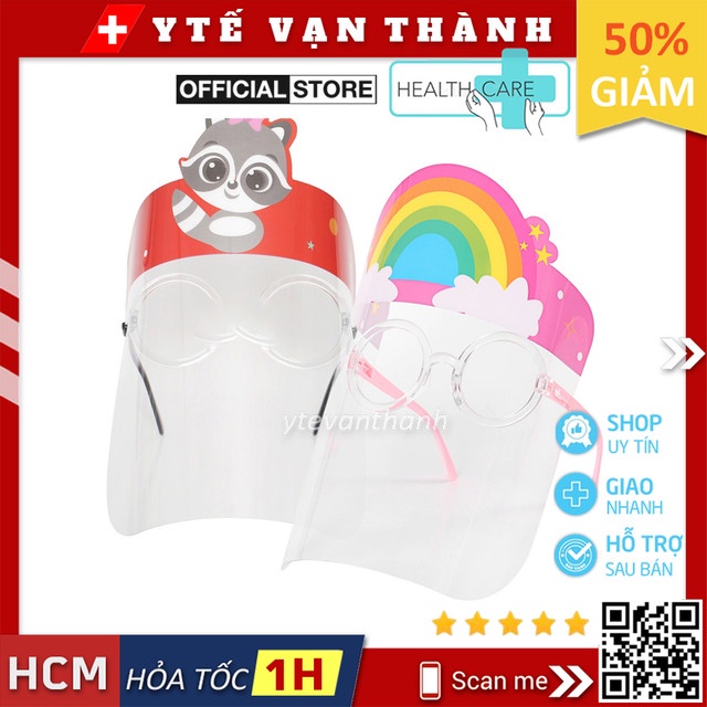 ✅ Tấm Chắn Giọt Bắn- Việt Nam (Trẻ Em) (Có Gọng), phòng dịch , chống bụi cho bé -VT0794