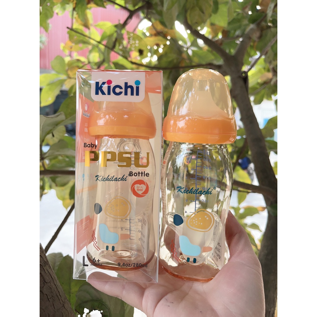 Bình sữa Kichi PPSU 280ml cho bé