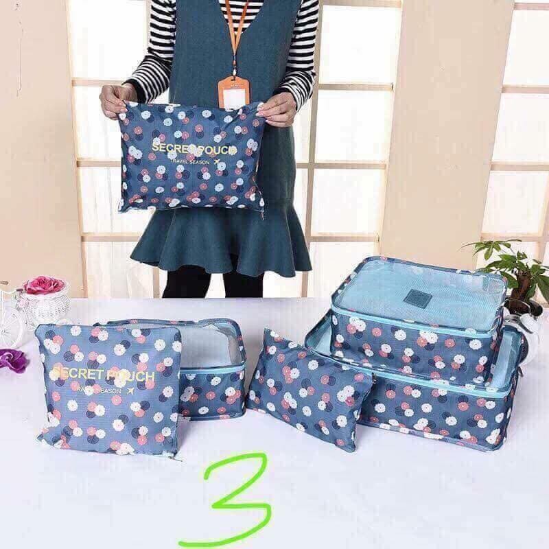 Set 6 túi du lịch đựng đồ chống thấm tiện tích