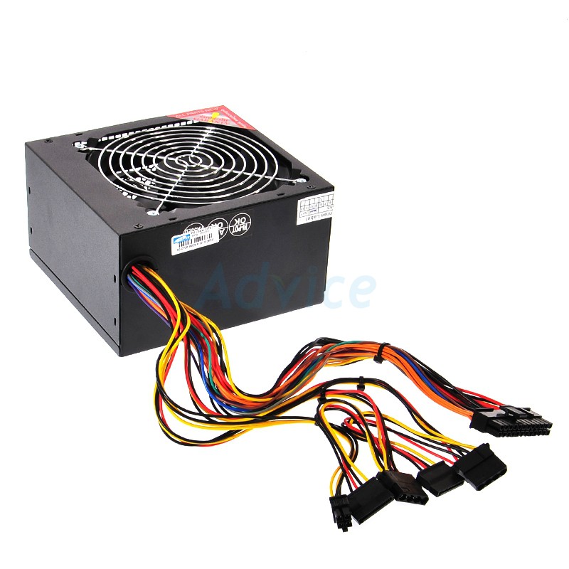 Nguồn dành cho máy tính bàn DTech 650W Fan 12cm-công suất thực 350W + tặng kèm dây nguồn