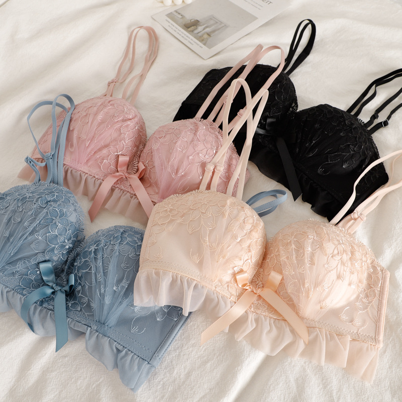 Áo Lót Phối Ren Quyến Rũ Dành Cho Nữ / Size 32-38ab