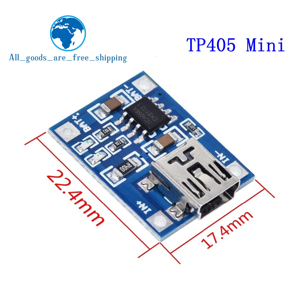Mô Đun Sạc Pin 5V 1A 18650 TP4056 1A Cổng Type-c/Micro USB Tiện Dụng
