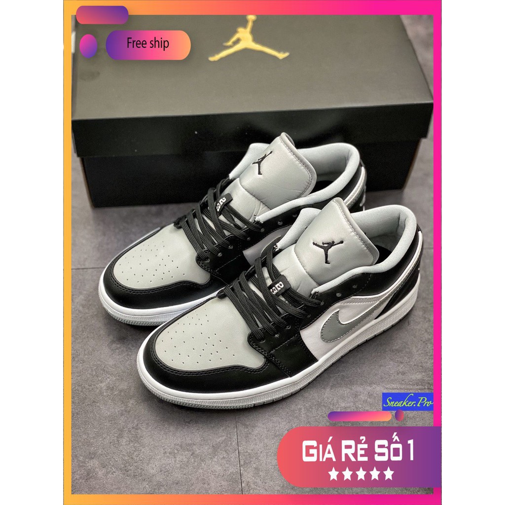 (FULL BOX + QUÀ TẶNG) Giày thể thao AIR Jordan 1 Low Shadow siêu đẹp dành cho nam và nữ
