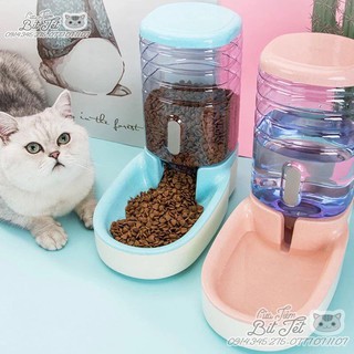 COMBO BỘ ĐỒ ĂN THỨC UỐNG TỰ ĐỘNG CHO THÚ CƯNG CHÓ MÈO - KHAY, CHÉN, BÁT ĂN UỐNG TỰ ĐỘNG SIÊU TO KHỔNG LỒ 3.8L 𝑭𝑹𝑬𝑬𝑺