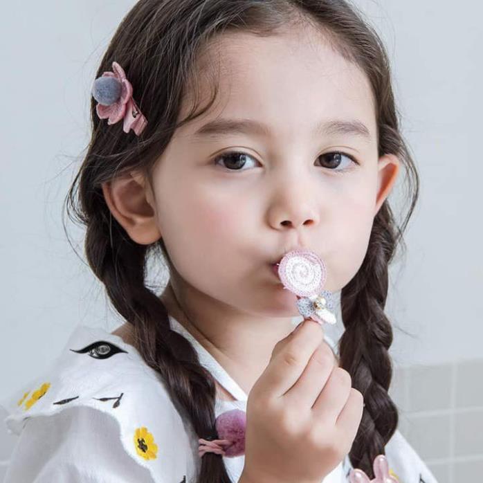 Set 18 món kẹp tóc cho bé style Hàn Quốc