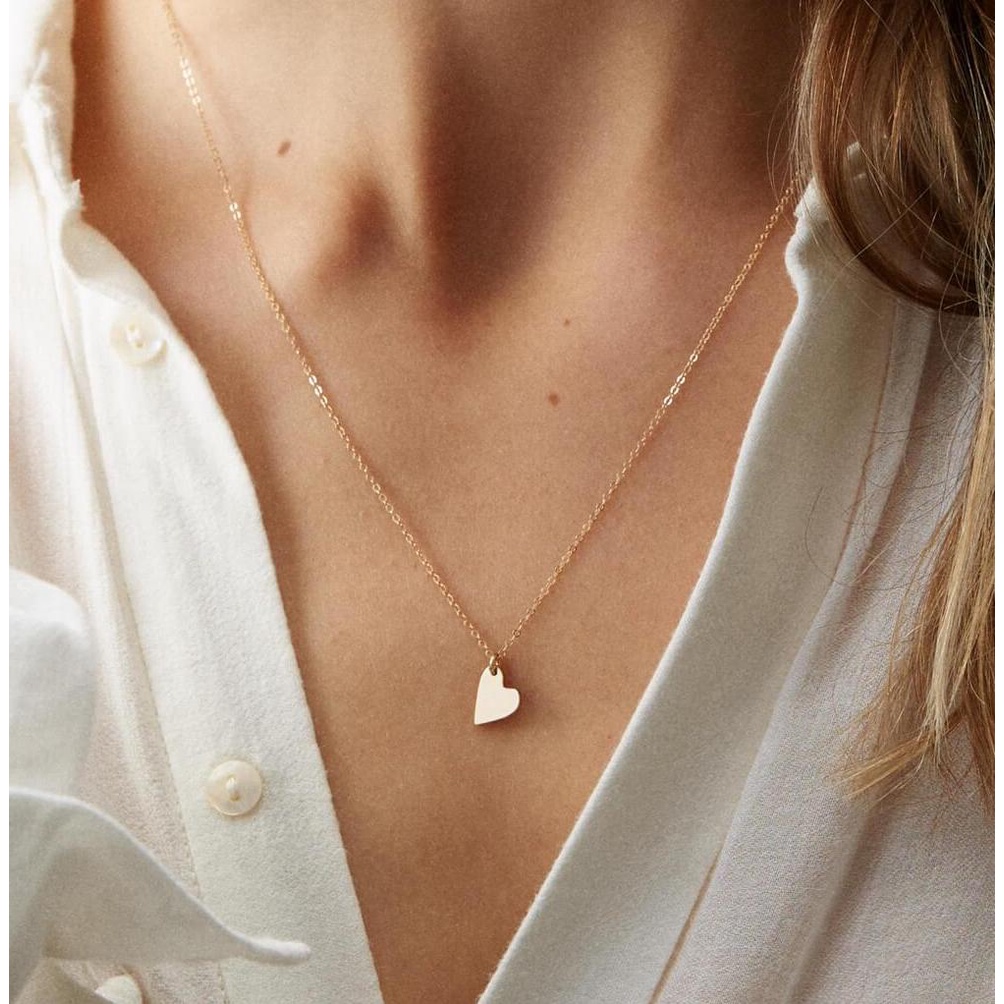 Dây chuyền trái tim bạc cao cấp Gix Jewel