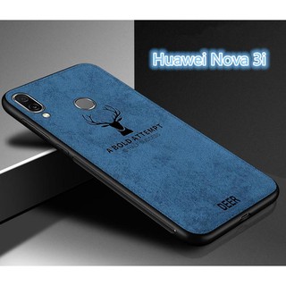 Ốp lưng vải đầu hươu cho Huawei Nova 3i cao cấp thế hệ mới