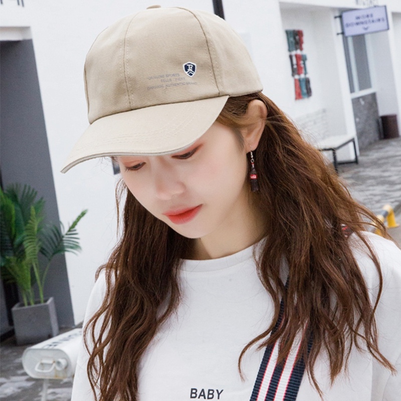 Mũ Lưỡi Trai Unisex Bằng Cotton Thêu Họa Tiết Mùa Xuân Có 5 Màu Tùy Chọn