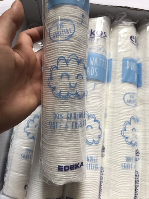 Bông tẩy trang - Bông nhập khẩu sịn loại 120 miếng loại may lớp vào nhau