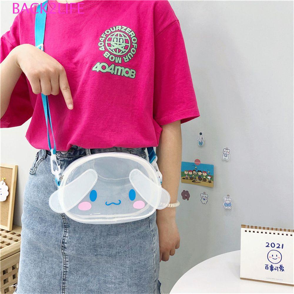 Balo Đeo Vai Đựng Điện Thoại Đính Búp Bê Nhồi Bông Kuromi Pom Pom Purin Melody 2Lilife Thời Trang Hàn Quốc Cho