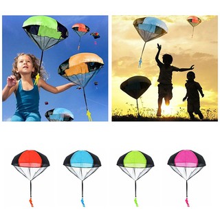 Hand Throwing Colorful Parachute Toy Soldier Outdoor Sports Children Educational Toys