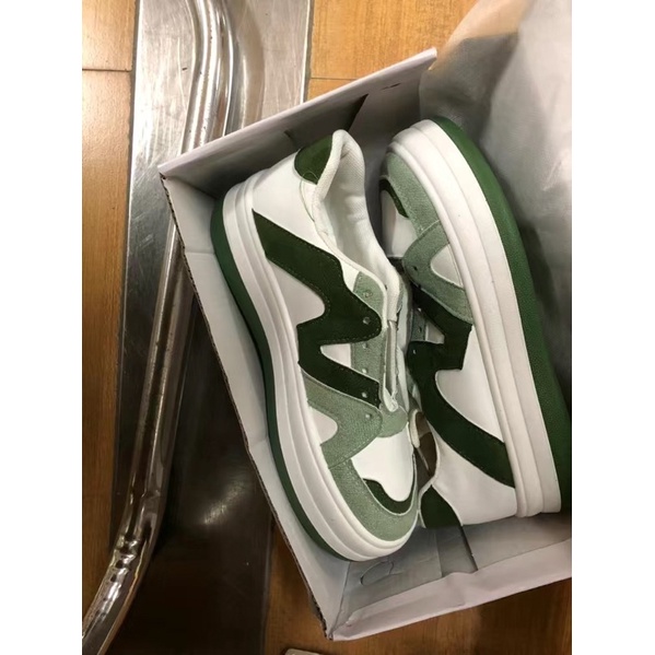 Giày thể thao sneaker màu xanh rêu nam nữ phong cách ulzzang basic hot hit mới