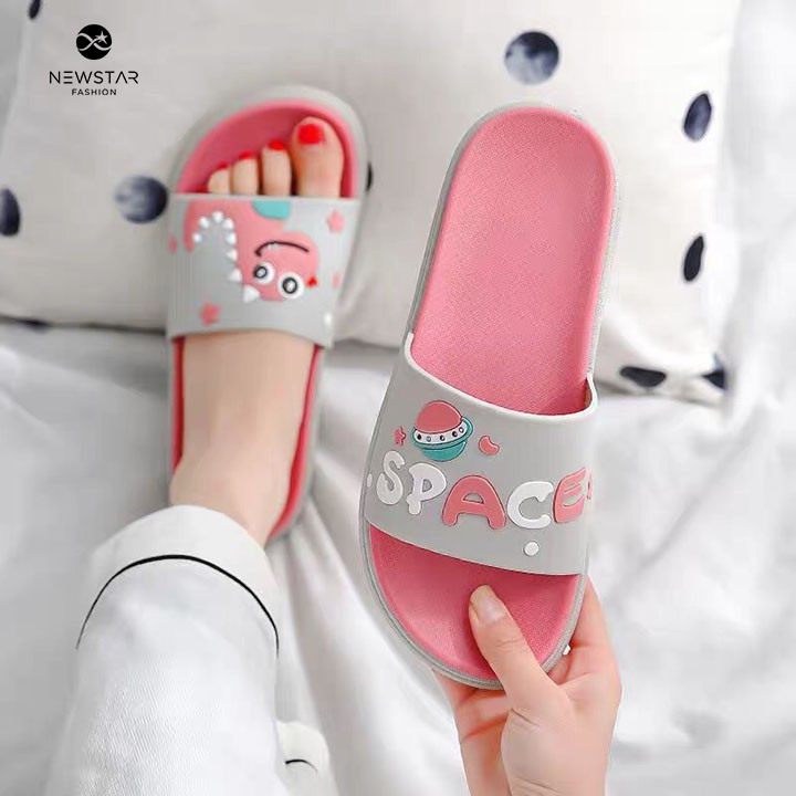 [Trend 2020] TẶNG 02 DÂY BUỘC TÓC 25K Dép Quai Ngang Khủng Long SPACE HOTTREND 2020