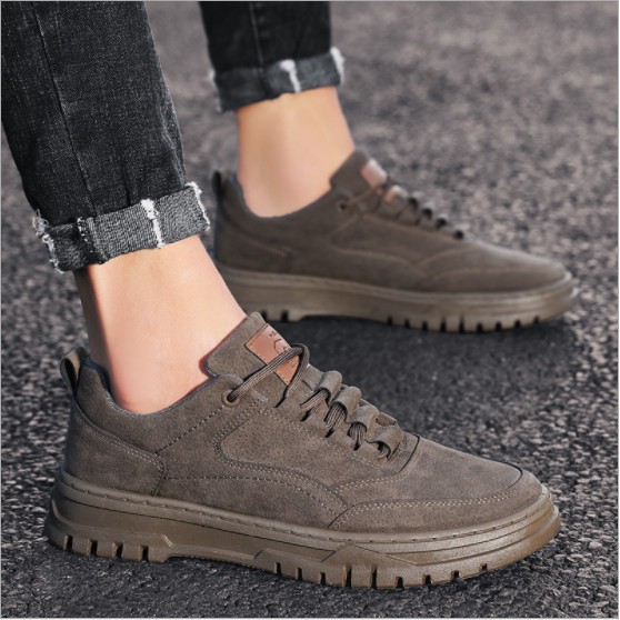 Giày Nam Da Lộn Thời Trang Cao Cấp - Giày Sneaker Nam Da Lộn -  PB004 PBStyle