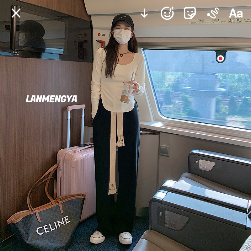 NRVP Quần Thể Thao Ống Rộng Phong Cách Thời Trang Hàn Quốc Dành Cho Nam Và Nữ