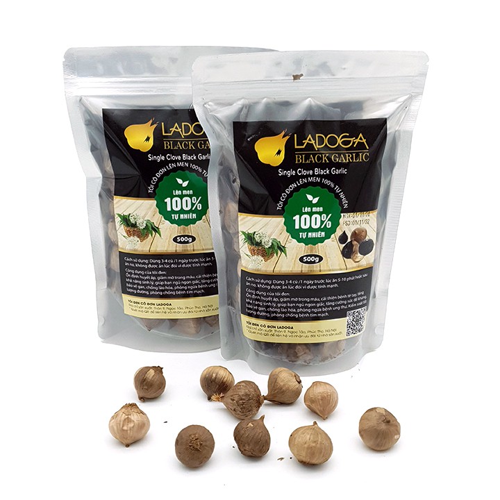 [ 500g ] Tỏi Đen - Tỏi đen cô đơn LADOGA lên men tự nhiên | BigBuy360 - bigbuy360.vn