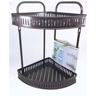 Kệ góc 2 tầng, 3 tầng màu đen
