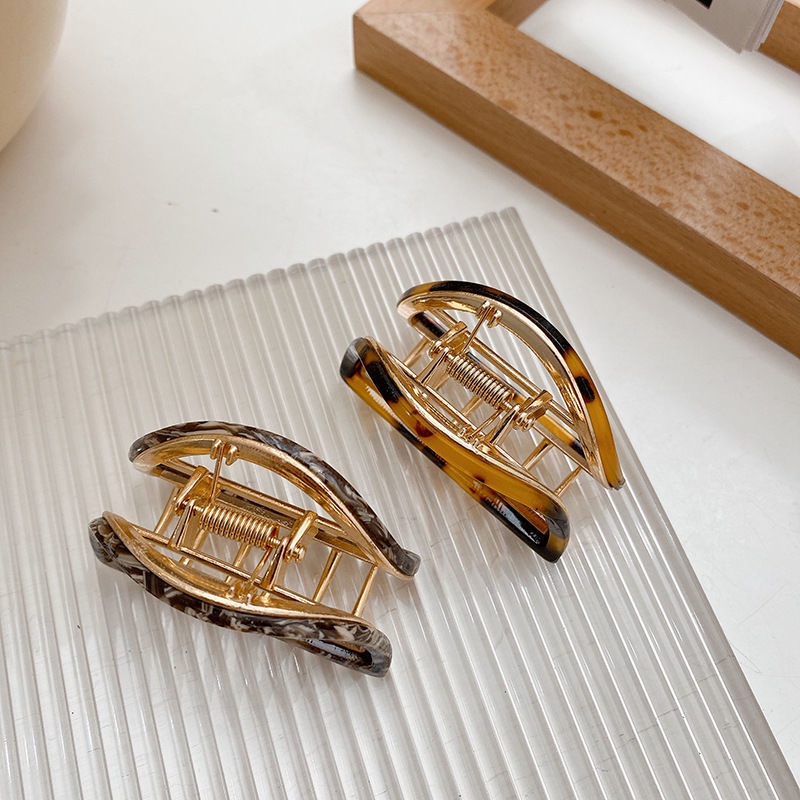 Kẹp Tóc Hình Bán Nguyệt Bằng Hợp Kim Tinh Tế Cao Cấp Phong Cách Hàn Quốc Cho Nữ