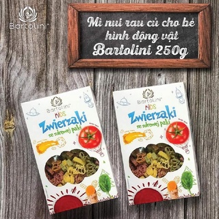Mì nui rau củ cho bé hình động vật/ xe động cơ Bartolini 250g