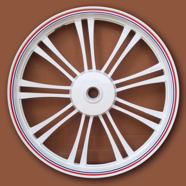 Vành đúc xe máy 18 nan trắng