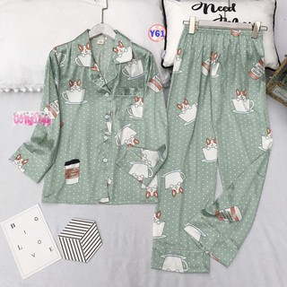 Pijama Lụa Cao Cấp Dài Tay Y2 * 🎁 ཾ