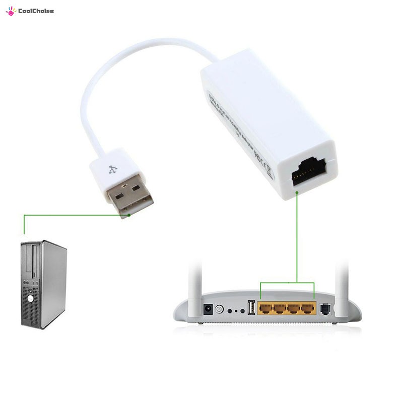 Bộ Chuyển Đổi Mạng Lan Usb 2.0 Sang Rj45 10 / 100mbps Cho Win 7 / 8 / 10