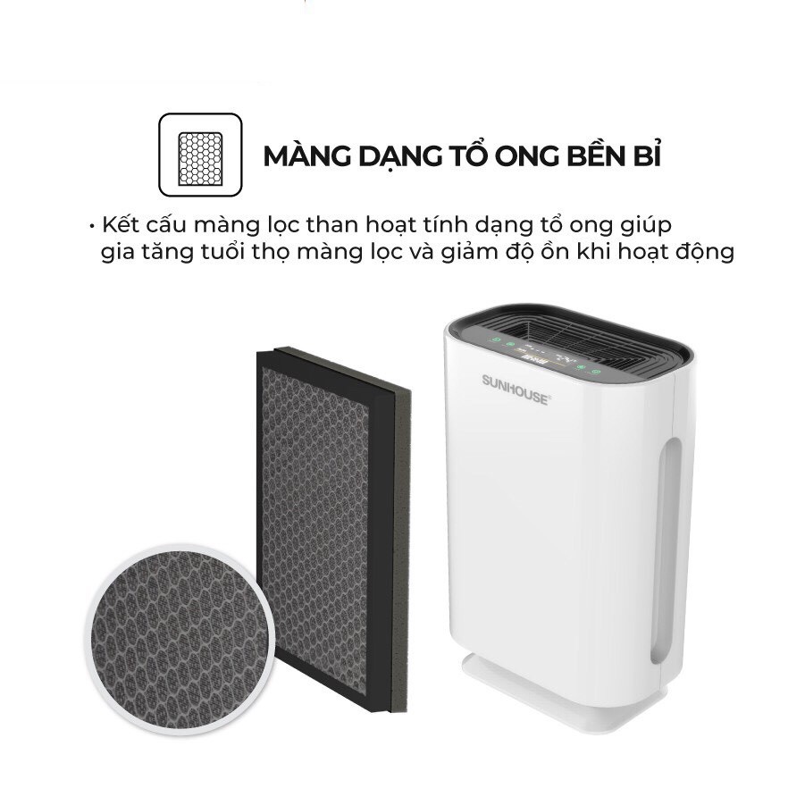 {HÀNG CHÍNH HÃNG} MÀNG LỌC KHÔNG KHÍ SUNHOUSE SHD-AF9718,MÀNG LỌC HEPA ĐA LỚP, LỌC SẠCH BỤI MỊN, KHÍ THẢI, TẠP CHẤT