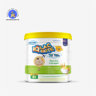 Bột ăn dặm iqlac biotic gạo sữa lúa mạch - bột dinh dưỡng bổ sung cho bé trên 6 tháng tuổi lon 320g