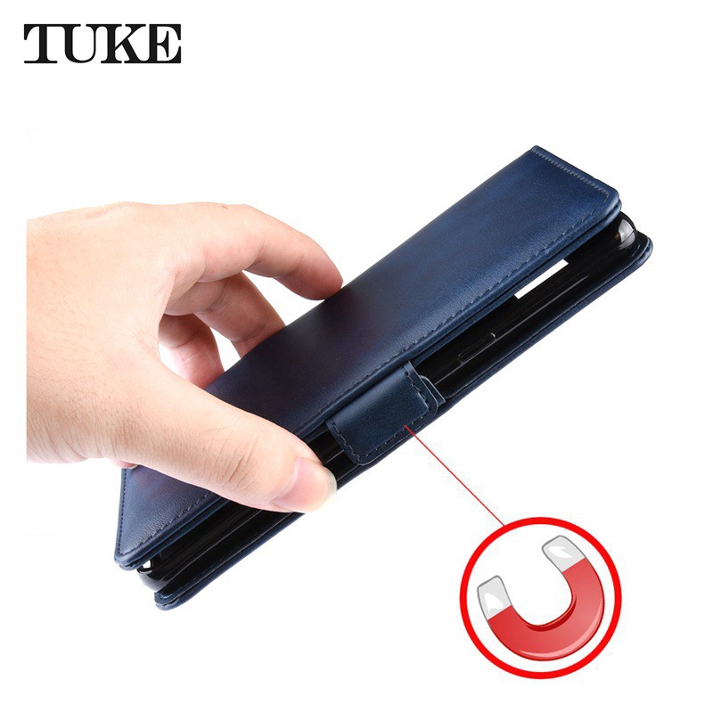 （39）TUKE Flip PU Leather Phone Case For Iphone 7 8 Plus 5.8''6.1"6.5"2019 XR XS Max Wallet Card Slot TPU Phone Cover | BigBuy360 - bigbuy360.vn