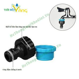 Bộ khớp kết nối nhanh ren 21/27mm với vòi nước gia đình