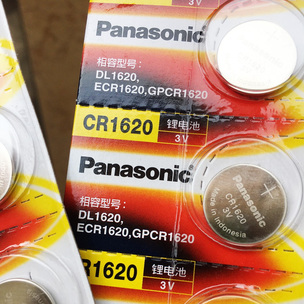 Pin CR1620 Panasonic 3V Lithium, pin đồng hồ 1620 vỉ 1 viên