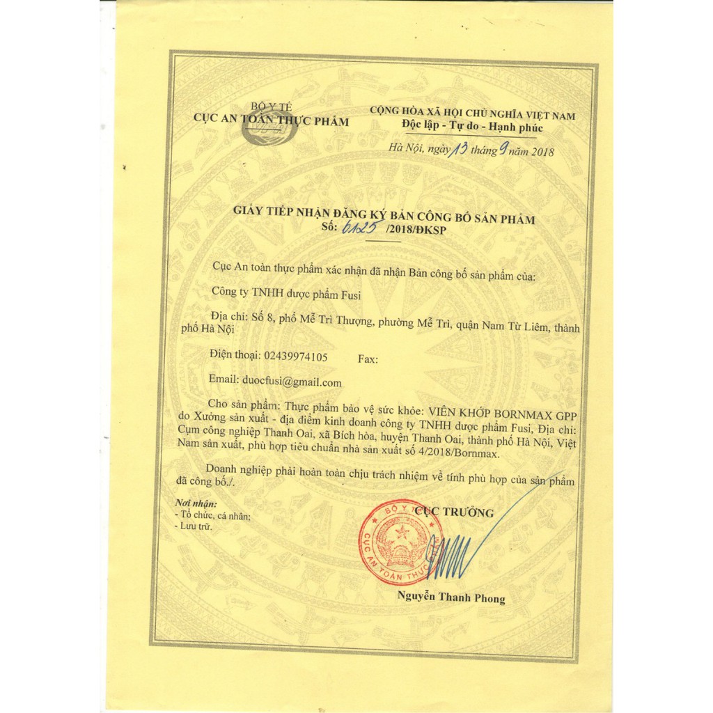 Viên Khớp Bornmax Hộp 60 viên - Giúp phục hồi mô sụn khớp và giảm thoái hóa khớp.