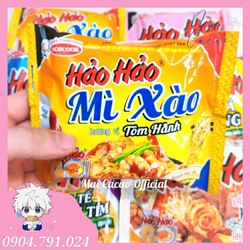 Gói Mì Tôm Hảo Hảo vị Chua cay/ Sa tế hành tím/Sườn heo/Gà vàng/Mì xào chua