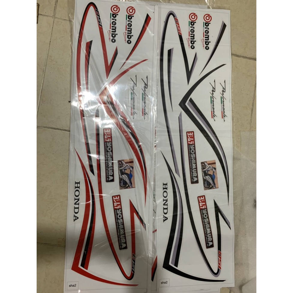 TEM CHỈ HONDA SH 2020 - 2021 Loại 3 Lớp Ảnh thật Sp