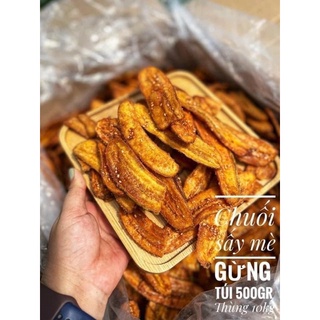 CHUỐI SẤY MÈ GỪNG GIÒN