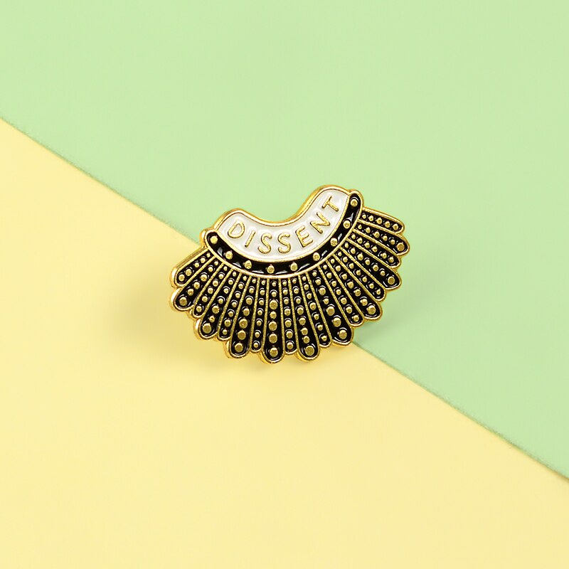 Ghim Cài Áo Hợp Kim Tráng Men Hình Câu Trích Dẫn Ruth Bader Ginsburg Thời Trang Cho Nữ