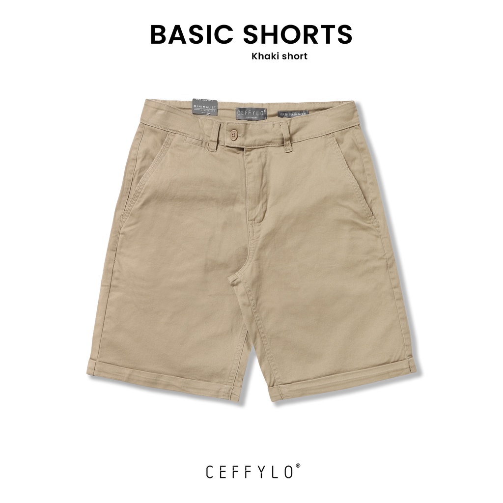 Quần Short Nam Ceffylo Màu Camel Chất Liệu Thoáng Mát Thoải Mái Thời Trang Nam Năng Động Thể Thao Hiện Đại