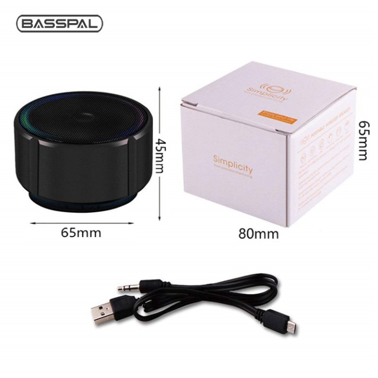 Loa Basspal E92 Bluetooth Không Dây Bằng Kim Loại USB Hỗ Trợ Nghe Nhạc Và Đài FM nk035