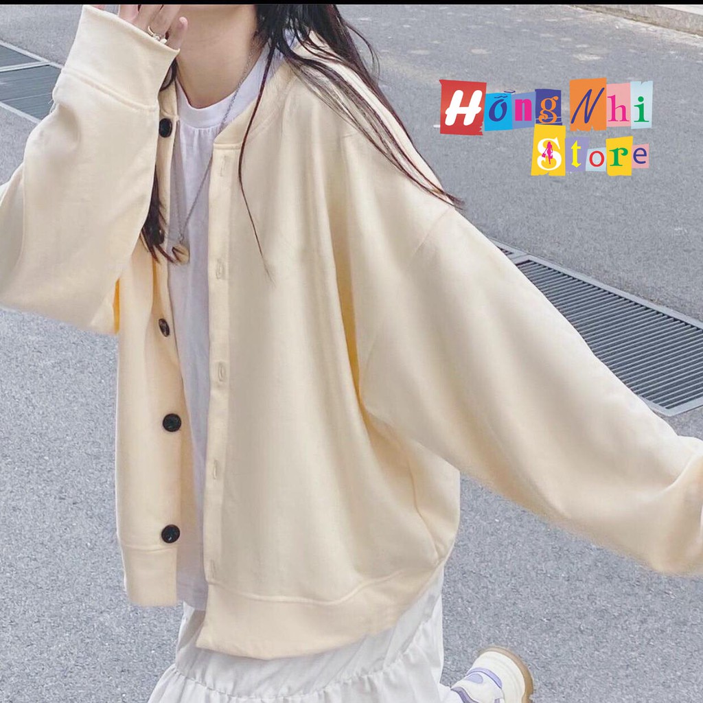 ÁO KHOÁC CARDIGAN BASIC UNISEX MÀU TRẮNG SỮA - MM