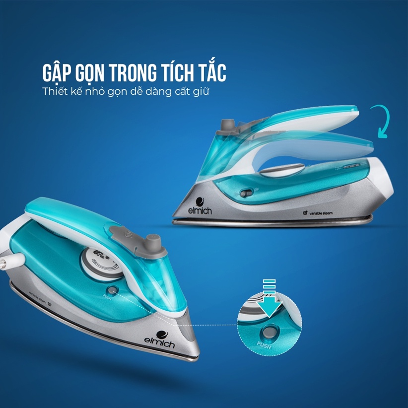 Bàn ủi hơi nước Elmich SIE-3438 - Bảo hành chính hãng 24 tháng