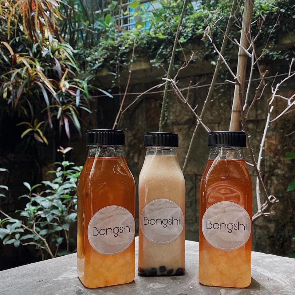💌  💌CHAI NHỰA 350ml  VUÔNG DÁT ĐỰNG NƯỚC ÉP, TRÀ SỮA