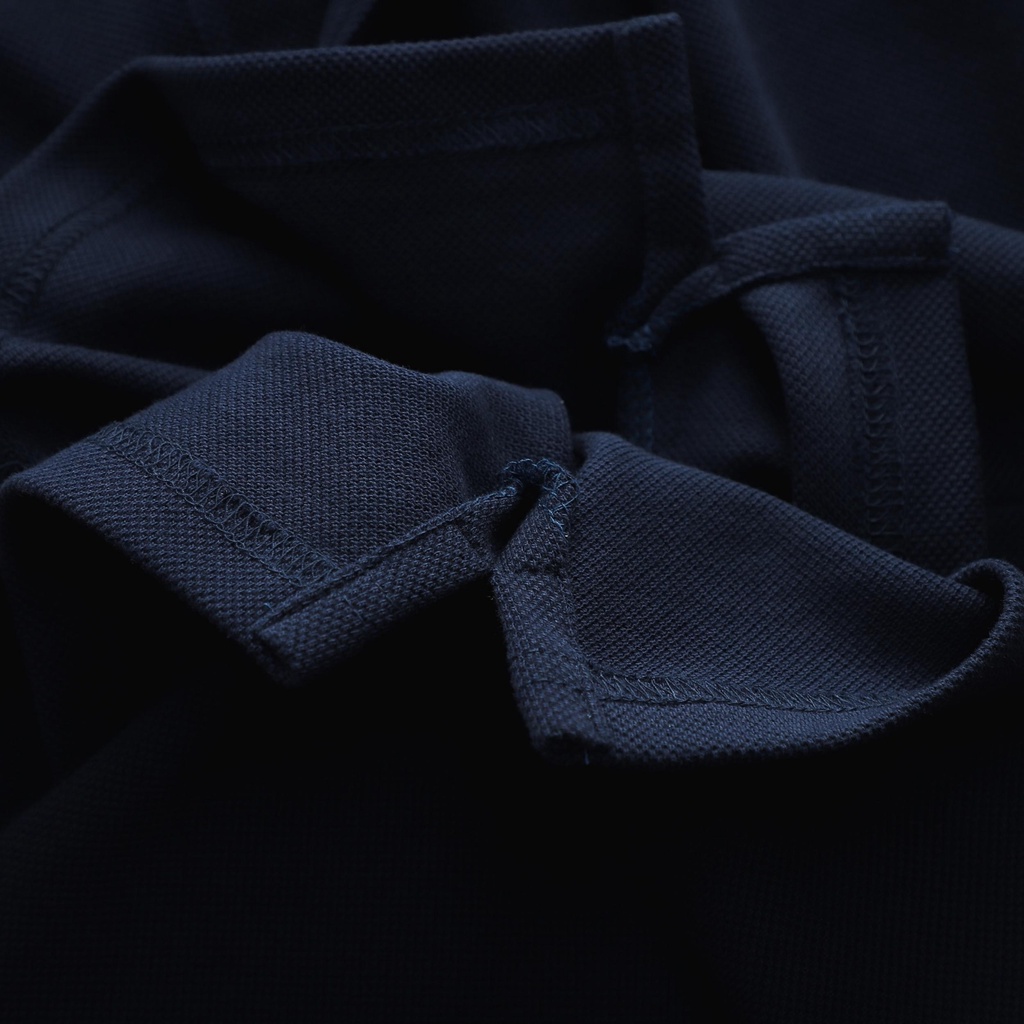 Áo polo nam Satoshi Diamond Pique SAPL76 Viền cổ sọc nhuyễn tay ngắn